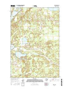 Thor Minnesota Current topographic map, 1:24000 scale, 7.5 X 7.5 Minute, Year 2016
