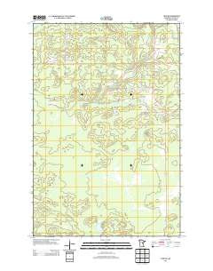 Thor NE Minnesota Historical topographic map, 1:24000 scale, 7.5 X 7.5 Minute, Year 2013