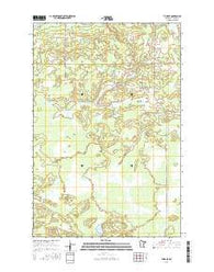 Thor NE Minnesota Current topographic map, 1:24000 scale, 7.5 X 7.5 Minute, Year 2016