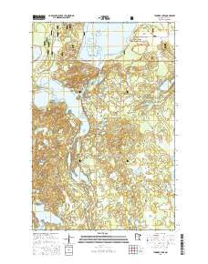 Thunder Lake Minnesota Current topographic map, 1:24000 scale, 7.5 X 7.5 Minute, Year 2016