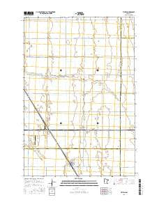 Tintah Minnesota Current topographic map, 1:24000 scale, 7.5 X 7.5 Minute, Year 2016