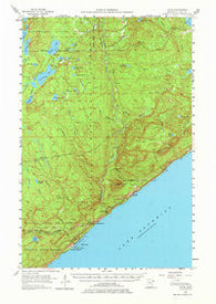 Tofte Minnesota Historical topographic map, 1:62500 scale, 15 X 15 Minute, Year 1955