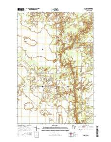 Toivola Minnesota Current topographic map, 1:24000 scale, 7.5 X 7.5 Minute, Year 2016