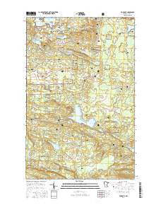 Tom Lake Minnesota Current topographic map, 1:24000 scale, 7.5 X 7.5 Minute, Year 2016