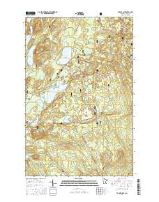 Toohey Lake Minnesota Current topographic map, 1:24000 scale, 7.5 X 7.5 Minute, Year 2016