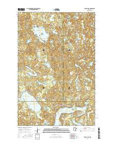 Tulaby Lake Minnesota Current topographic map, 1:24000 scale, 7.5 X 7.5 Minute, Year 2016