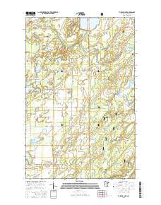 Turpela Lake Minnesota Current topographic map, 1:24000 scale, 7.5 X 7.5 Minute, Year 2016