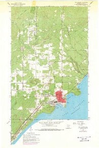 Two Harbors Minnesota Historical topographic map, 1:24000 scale, 7.5 X 7.5 Minute, Year 1957
