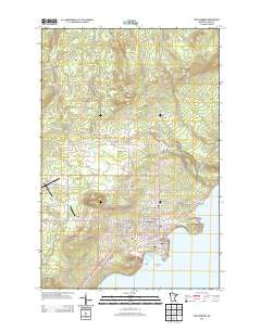 Two Harbors Minnesota Historical topographic map, 1:24000 scale, 7.5 X 7.5 Minute, Year 2013