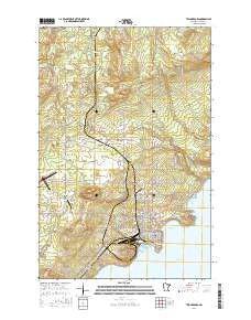 Two Harbors Minnesota Current topographic map, 1:24000 scale, 7.5 X 7.5 Minute, Year 2016