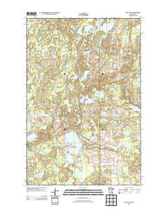 Two Inlets Minnesota Historical topographic map, 1:24000 scale, 7.5 X 7.5 Minute, Year 2013