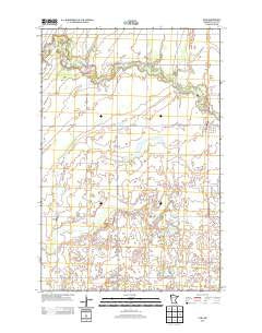 Ulen Minnesota Historical topographic map, 1:24000 scale, 7.5 X 7.5 Minute, Year 2013