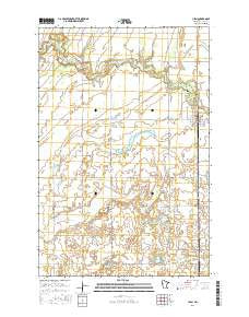 Ulen Minnesota Current topographic map, 1:24000 scale, 7.5 X 7.5 Minute, Year 2016