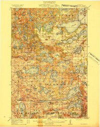 Underwood Minnesota Historical topographic map, 1:62500 scale, 15 X 15 Minute, Year 1915