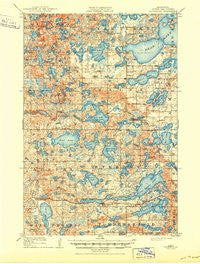 Underwood Minnesota Historical topographic map, 1:62500 scale, 15 X 15 Minute, Year 1915