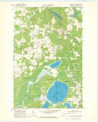 Upper Rice Lake Minnesota Historical topographic map, 1:24000 scale, 7.5 X 7.5 Minute, Year 1969