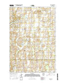Upsala Minnesota Current topographic map, 1:24000 scale, 7.5 X 7.5 Minute, Year 2016