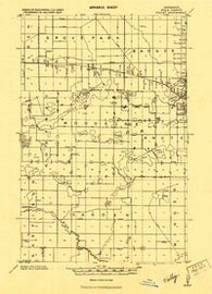 Valley Minnesota Historical topographic map, 1:62500 scale, 15 X 15 Minute, Year 1919