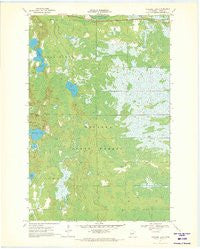 Vanduse Lake Minnesota Historical topographic map, 1:24000 scale, 7.5 X 7.5 Minute, Year 1970