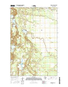 Vanduse Lake Minnesota Current topographic map, 1:24000 scale, 7.5 X 7.5 Minute, Year 2016