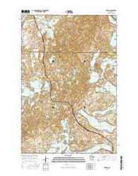 Vergas Minnesota Current topographic map, 1:24000 scale, 7.5 X 7.5 Minute, Year 2016