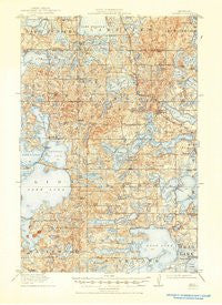 Vergas Minnesota Historical topographic map, 1:62500 scale, 15 X 15 Minute, Year 1915