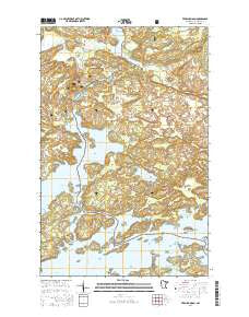 Vermilion Dam Minnesota Current topographic map, 1:24000 scale, 7.5 X 7.5 Minute, Year 2016