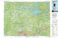 Vermillion Lake Minnesota Historical topographic map, 1:100000 scale, 30 X 60 Minute, Year 1994