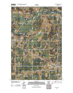 Verndale Minnesota Historical topographic map, 1:24000 scale, 7.5 X 7.5 Minute, Year 2010