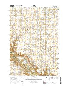 Vicksburg Minnesota Current topographic map, 1:24000 scale, 7.5 X 7.5 Minute, Year 2016