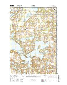 Vining Minnesota Current topographic map, 1:24000 scale, 7.5 X 7.5 Minute, Year 2016