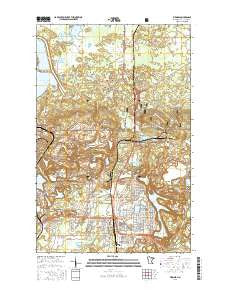 Virginia Minnesota Current topographic map, 1:24000 scale, 7.5 X 7.5 Minute, Year 2016