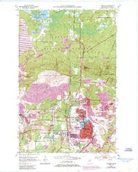 Virginia Minnesota Historical topographic map, 1:24000 scale, 7.5 X 7.5 Minute, Year 1951