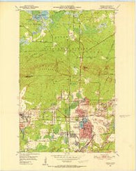 Virginia Minnesota Historical topographic map, 1:24000 scale, 7.5 X 7.5 Minute, Year 1951