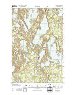 Wabana Lake Minnesota Historical topographic map, 1:24000 scale, 7.5 X 7.5 Minute, Year 2013