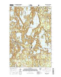 Wabana Lake Minnesota Current topographic map, 1:24000 scale, 7.5 X 7.5 Minute, Year 2016