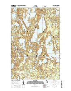 Wabana Lake Minnesota Current topographic map, 1:24000 scale, 7.5 X 7.5 Minute, Year 2016