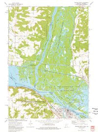 Wabasha North Minnesota Historical topographic map, 1:24000 scale, 7.5 X 7.5 Minute, Year 1974