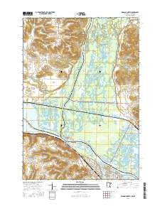 Wabasha North Minnesota Current topographic map, 1:24000 scale, 7.5 X 7.5 Minute, Year 2016