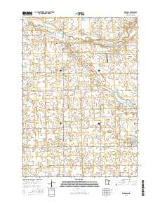 Wabasso Minnesota Current topographic map, 1:24000 scale, 7.5 X 7.5 Minute, Year 2016