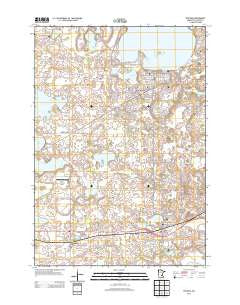 Waconia Minnesota Historical topographic map, 1:24000 scale, 7.5 X 7.5 Minute, Year 2013