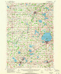 Waconia Minnesota Historical topographic map, 1:62500 scale, 15 X 15 Minute, Year 1957