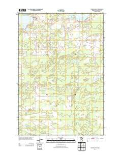 Wahkon South Minnesota Historical topographic map, 1:24000 scale, 7.5 X 7.5 Minute, Year 2013