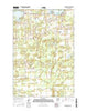 Wahkon South Minnesota Current topographic map, 1:24000 scale, 7.5 X 7.5 Minute, Year 2016