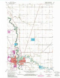 Wahpeton North Dakota Historical topographic map, 1:24000 scale, 7.5 X 7.5 Minute, Year 1964