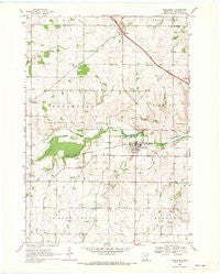 Wanamingo Minnesota Historical topographic map, 1:24000 scale, 7.5 X 7.5 Minute, Year 1968
