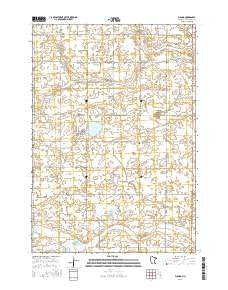 Wanda Minnesota Current topographic map, 1:24000 scale, 7.5 X 7.5 Minute, Year 2016