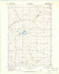 Wanda Minnesota Historical topographic map, 1:24000 scale, 7.5 X 7.5 Minute, Year 1967