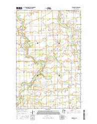 Wannaska Minnesota Current topographic map, 1:24000 scale, 7.5 X 7.5 Minute, Year 2016