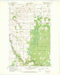 Wannaska NE Minnesota Historical topographic map, 1:24000 scale, 7.5 X 7.5 Minute, Year 1967